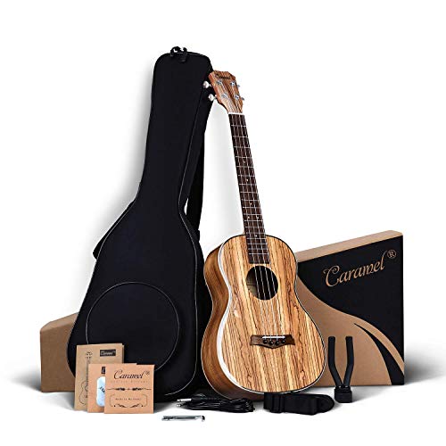 Caramel CB103A Zebrawood Baritone Ukulele Pack