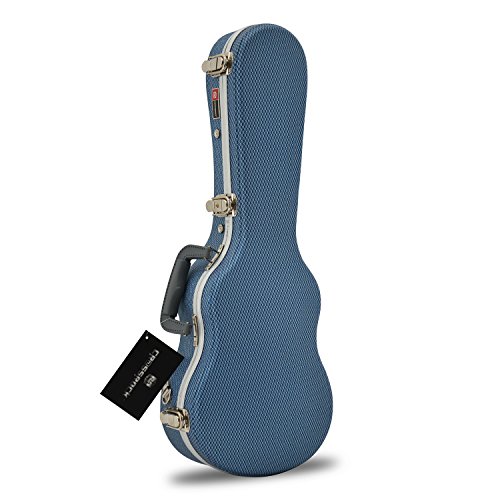 Crossrock CRA800CUBL ABS Concert Ukulele Hard-Shell Case, Blue