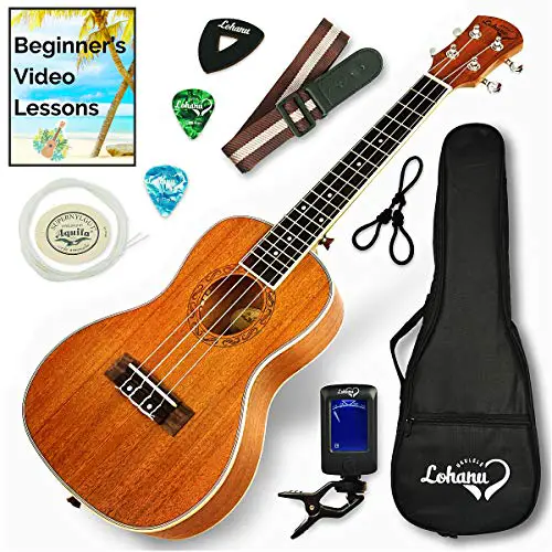 Lohanu LU-C Concert Ukulele Bundle