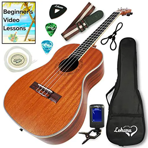 Lohanu LU-B Baritone Ukulele Bundle