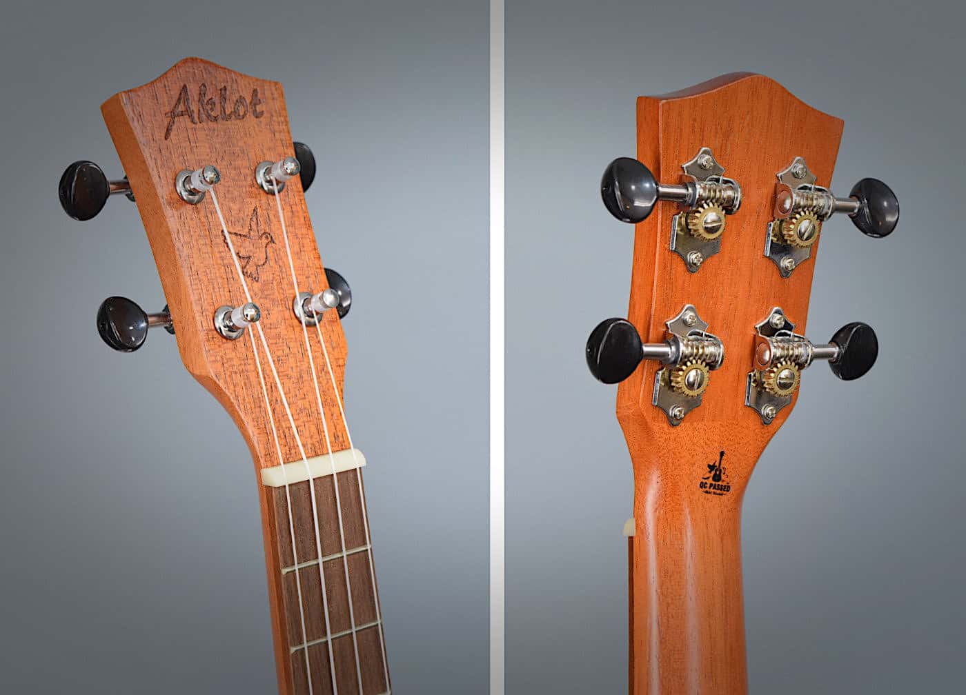 Aklot Ukulele - Headstock and Tuners