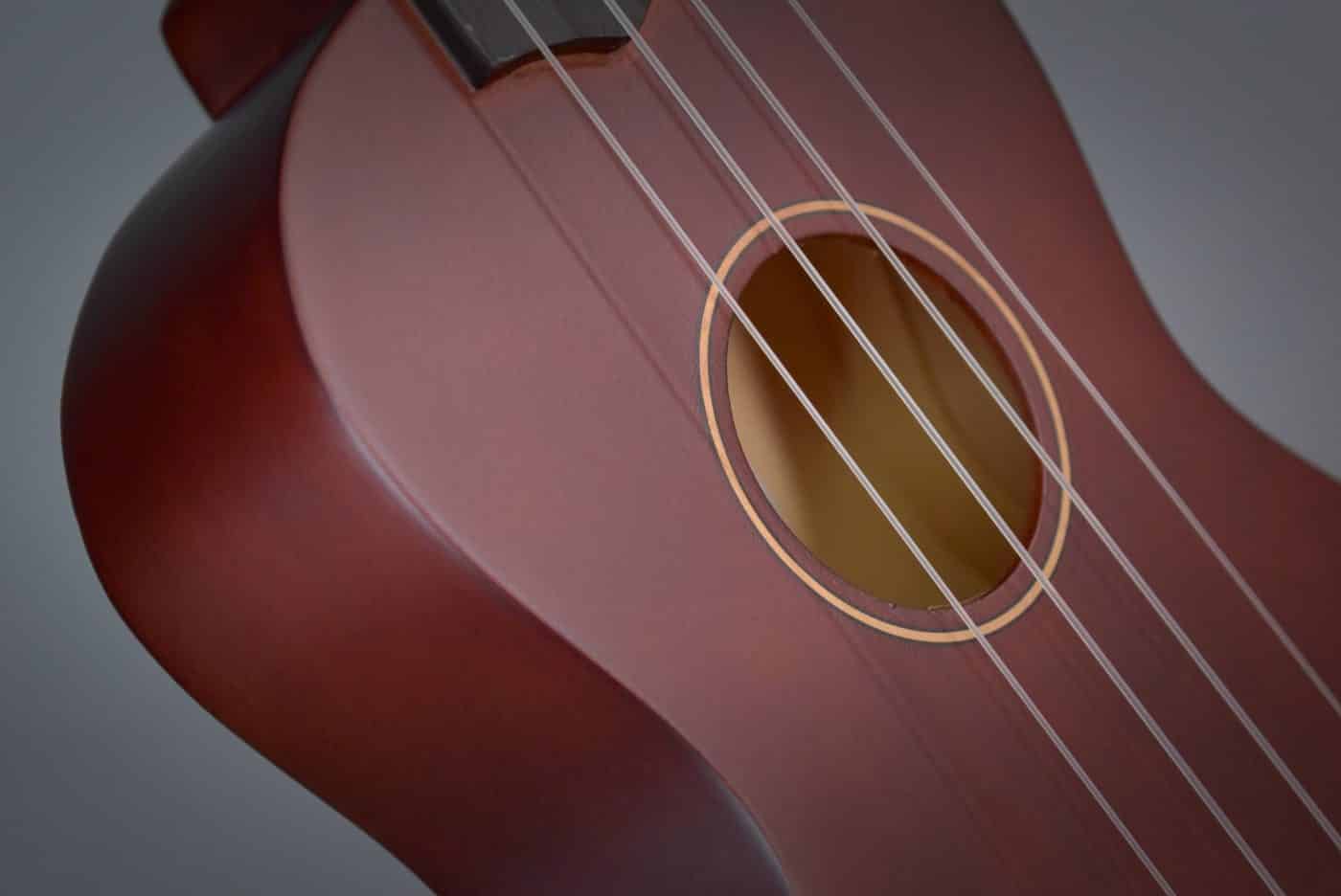 Diamond Head DU-150 Ukulele - Soundhole and Rosette Closeup