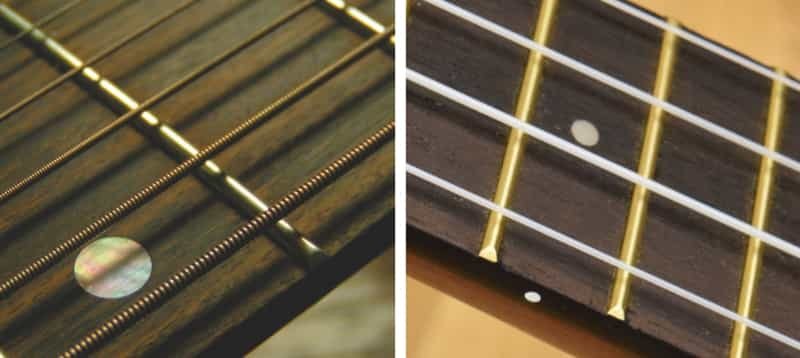 Guitar strings vs ukulele strings - Close up photos