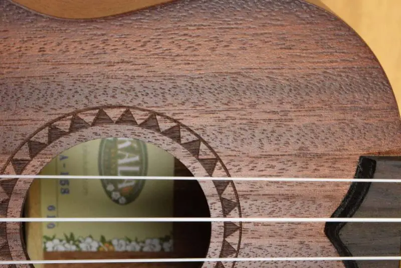 Kala KA-15S rosette and soundhole