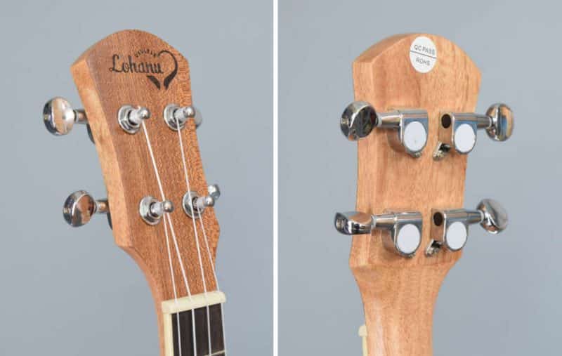 Lohanu headstock - front and back