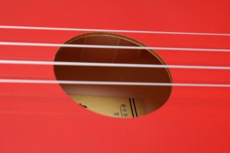 Makala Dolphin MK-SD Ukulele Soundhole Close Up