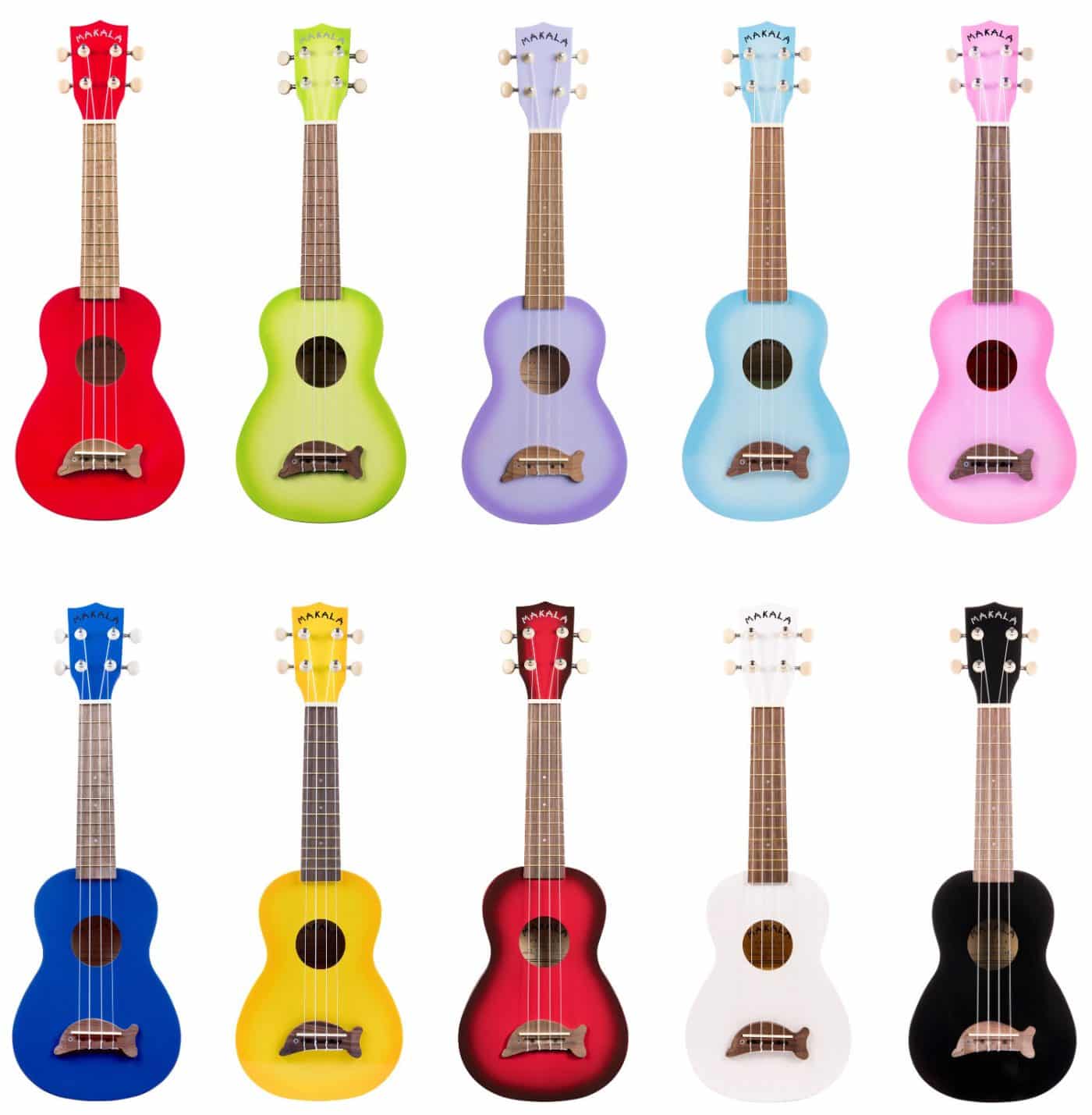 Makala Dolphin Ukulele - All Colors